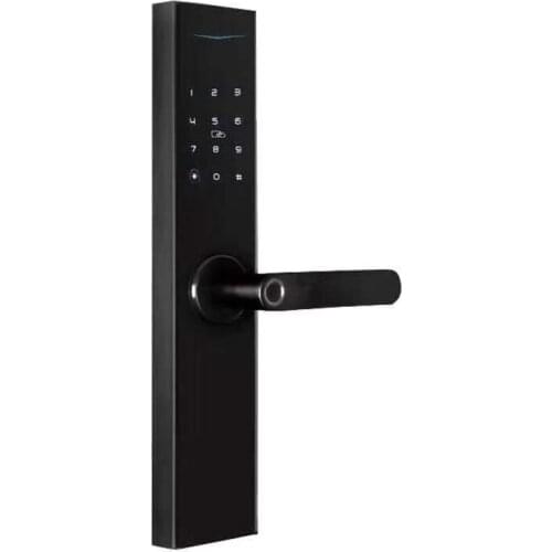 Sanhan semi-automatic fingerprint lock password electronic lock smart lock indoor smart door lock one grip open anti-theft door
