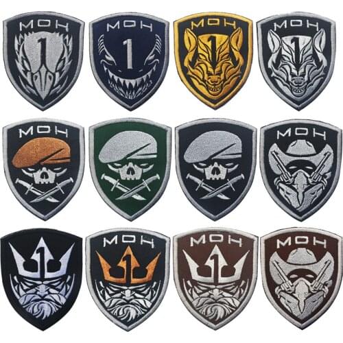 Project Honor Embroidery Patch Emblem Medal of honor King Eagle Wolf Skull Military Applique MOH Tactical Patches
