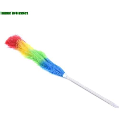 Microfiber Dust Feather Duster Anti Static with Long Handle Feather Brush Car Cleaner Household Cleaning Tools