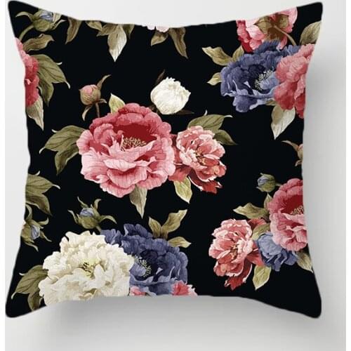 Roses Throw Pillow Case Cushion Covers for Home Sofa Chair Decorative Pillowcases