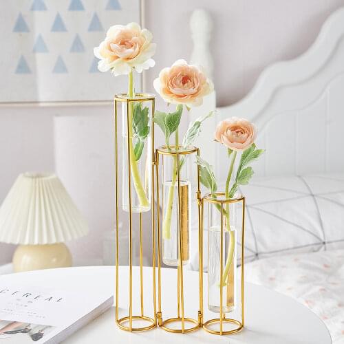 Modern Hydroponic Vase Home Decoration Accessories Flower Vases Glass Plant Holder Glass Vases for Flower Arrangements Gifts