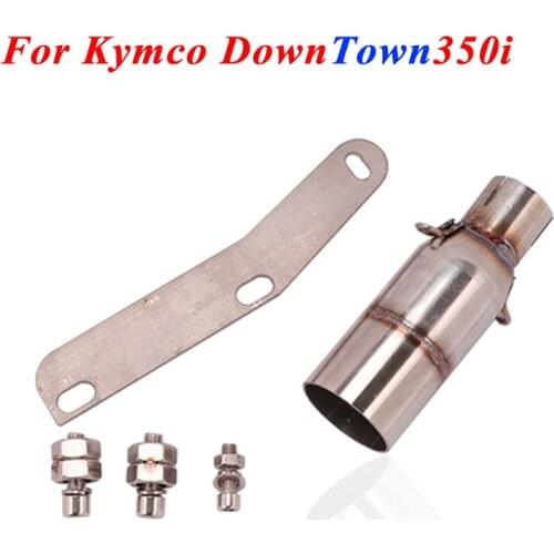 Motorcycle Exhaust System For Kymco DownTown350i Intermediate Connecting Middle Pipe Modified muffler escape moto escapamento de