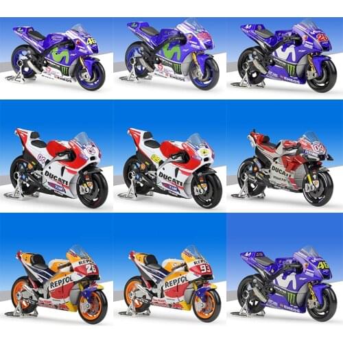 1:18 Maisto 2018 YAMAHA YZR M1 #46 V.Rossi Ducati GP18 #04 Andrea Honda Repsol RC213V #93 Marquez Racing Diecast Motorcycle