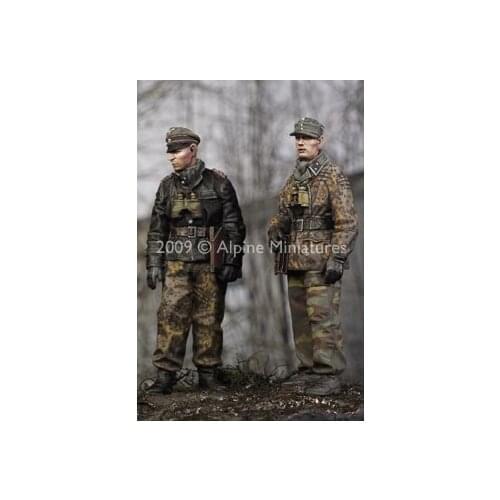 1/35 resin white model US Special Forces World War II soldiers 2 people need to manually color the model free shipping