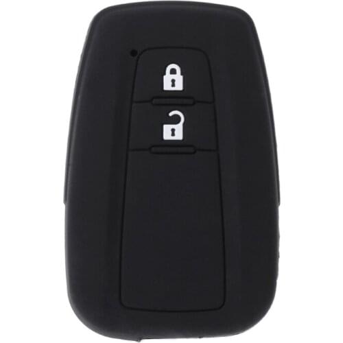 2 Buttons Silicone Car Key Fob Case Cover Holder For Toyota CHR C-HR 2017 Prius