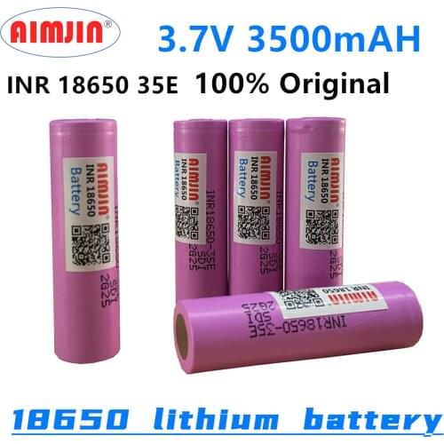 2021 100% Original 18650 3500mAh for 20A Discharge INR18650 35E 3500mAh 18650 Li-ion Battery 3.7v Rechargeable Battery
