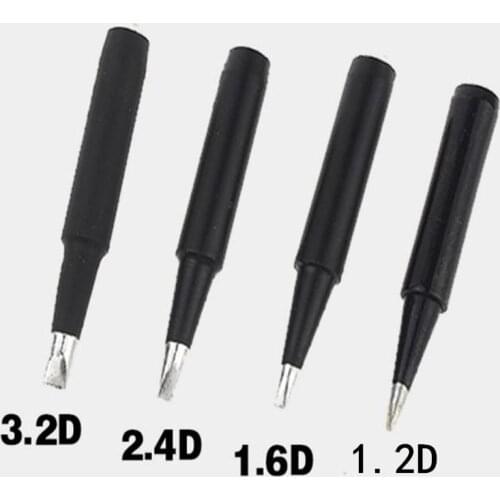 5PCS Thermostat 936 Soldering Station 900 Electric Iron Head 900M-T-0.8D,1.6D,2.4D,3.2D Flat Tsui,Lead-free Soldering Iron Head