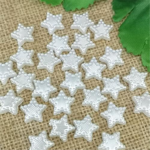 50PCS 10mm Scrapbook Resin star Flat Back Wedding Diy Button Crafts