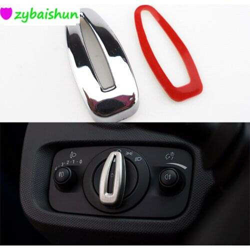 Car design Headlight Button Cover Decorative Sticker For Ford Fiesta Ecosport for 2009 2010 2011 2012 2013 2014 2015