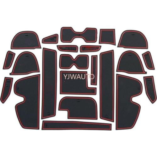 Door Slot Mat for Nissan Terra Gate Groove Cushion Car Door Rubber Cup Holder Mats Anti-slip Carpets Position