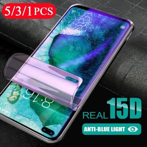 5/3/1Pcs 9D hydrogel film soft full cover for huawei nova 3 3i 3e 4 4e 5 5i 5T 5Z 6 se 7 7i pro phone screen protector Not Glass