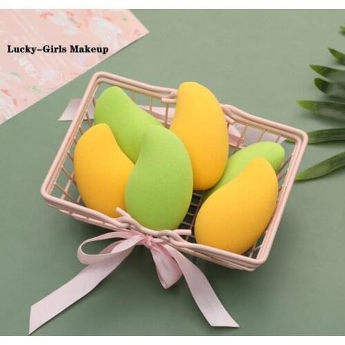 Lucky-Girls 3pcs/box Little Mango Beauty Egg Beauty Skin Care Puff Does Not Eat Powder Sponge Egg Beauty Tools