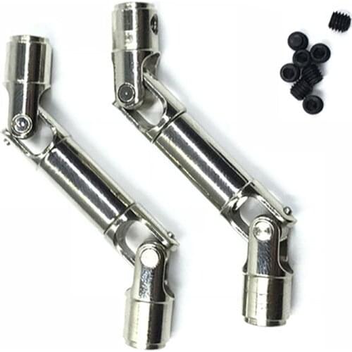 2PCS Upgrade Metal Driving Shaft for WPL HengLong 1/16 RC Car Parts Crawlers Truck,Silver