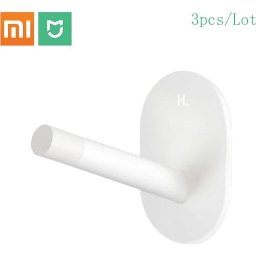 Xiaomi MiHome Happy Life 3Pcs/Lot Multi-Function Hook HL Strong Sticky Withstand 3kg Weight For Kitchen Bedroom Bathroom Hook Up