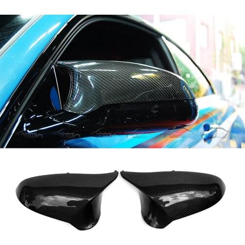 OLOTDI Car Tuning Carbon Fiber Rear View Cover Side Mirror Cover Replacement For BMW F80 Left Hand Drive Only