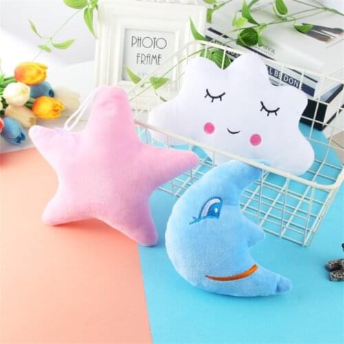 1Pc Baby Pillows Multifunction Dolls Pendant Soft Pillow Cute Decorate Cloud Lady Pillow Cloth Doll Star Moon Cloud for Newborn