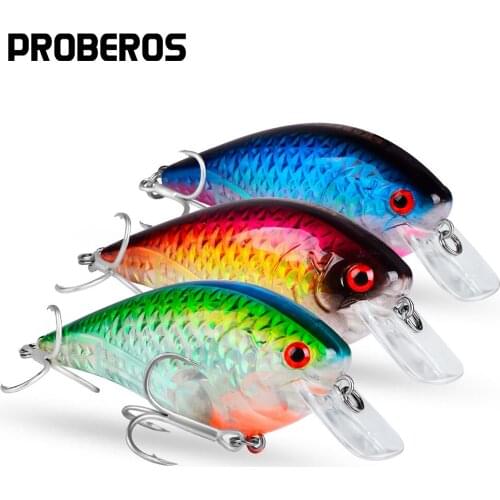 PROBEROS Fishing Lure 7cm-8cm/10.5g-16g Crankbait 6 Color Fishing Tackle 6# BKB Hook Fishing Baits 6pc/lot