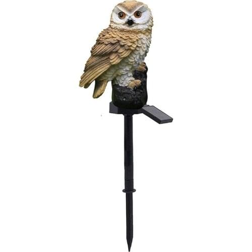Solar Powered Garden LED Lights Owl Animal Pixie Lawn Ornament Waterproof Lamp Unique Christmas Lights Outdoor Solar Lamps
