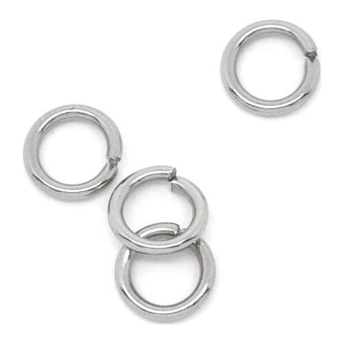 DoreenBeads Stainless Steel Open Jump Rings silver color 6mm Dia. Findings, sold per packet of 50 Hot new