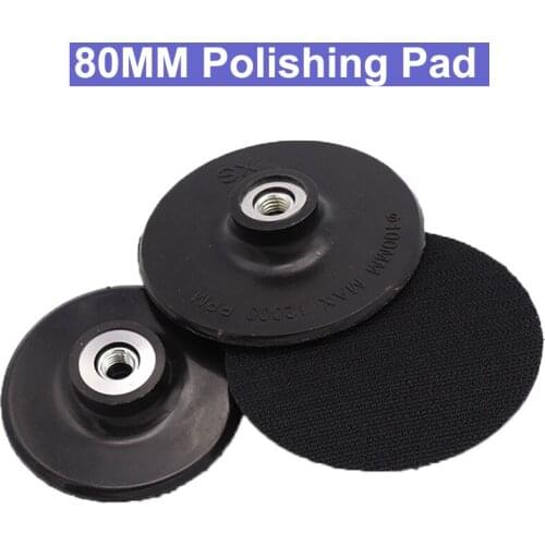 URANN 3 inch 4 inch 80mm 100mm Sanding Polishing Disc Pad Thread M10 Sticky Disc Sponge Polishing Angle Grinder Sucker Powe