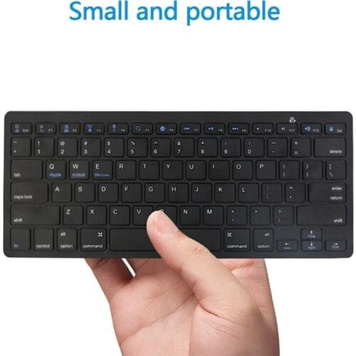 Ultra-Slim Bluetooth Wireless Keyboard For Iphone Ipad Android Tablet Win PC Phone And Other Bluetooth Enabled Devices