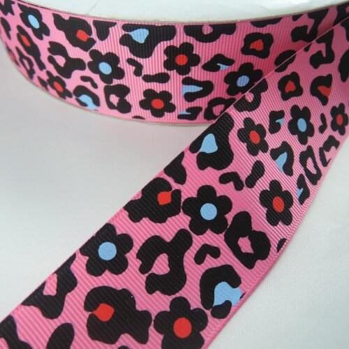 1-1/2'' (38mm) 5yards Flower Printed Grosgrain Ribbon DIY Handmade Ribbons Ruban DIY Zakka hairbows accessories Y15