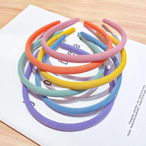 1 Pc Colorful Sweet Hair band Women Hair Accessories Girls Narrow Headband Headdress Lady Hair Hoop Diy Tools bandeau cheveux