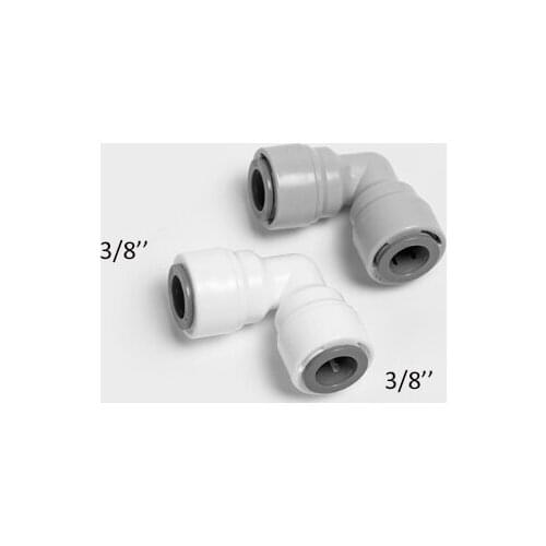 10 PCS/pack)3/8''-3/8'' Elbow connector for RO water system or misting system. Pipe joint