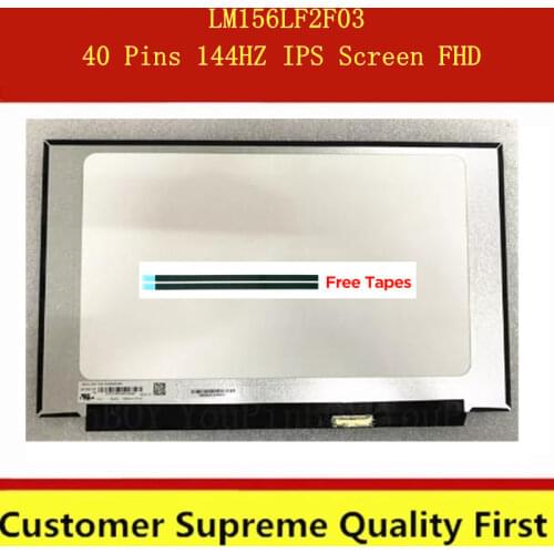 15.6 Inch LED LCD Screen Panel N156HRA-EA1 LM156LF2F01 Fit LM156LF2F03 EDP 40 Pins 144HZ IPS Screen FHD 1920X1080 No Screw Hole