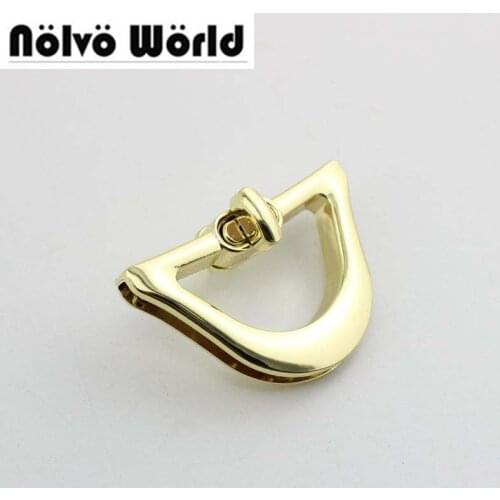 20sets 65*42mm moon lock handmade woman bag making pressed twist lock briefcase lock for genuine trunk lock