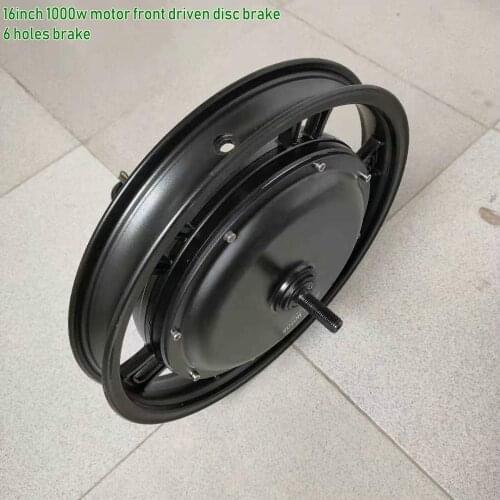 36v48v60v72v1000w motor front driven 16inch disc brake for electric bike/pedal scooter tricycle ATV UTV bicycle diy part