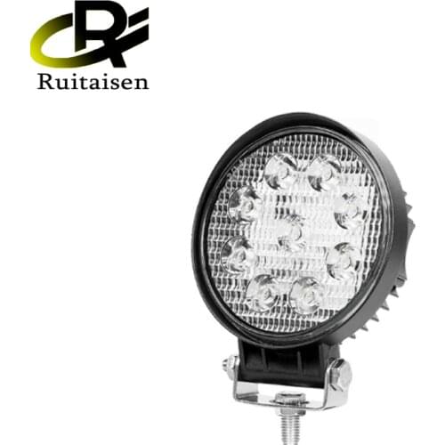 4 Inch 27W LED Light Bar 12V Work Light Flood Driving Light for Tractor Offroad SUV Boat 4x4 Jeep JK 4WD Truck Fog Lamps