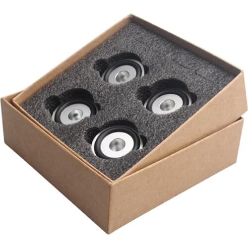 4PCS 30mm x 15mm Machined Full Aluminum Amplifier Feet PC Chassis Speaker Cabinet Isolation Stand Base AMP DAC Turntable
