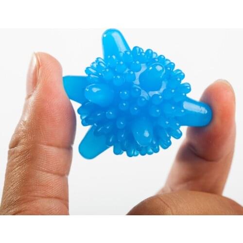 5pcs Magic Laundry Reusable Ball For Household Cleaning Washing Machine Clothes Softener Starfish Shape PVC Solid Cleaning Balls