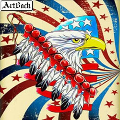5d diy diamond painting cartoon eagle full square 3d stick diamond embroidered crystal mosaic home decoration