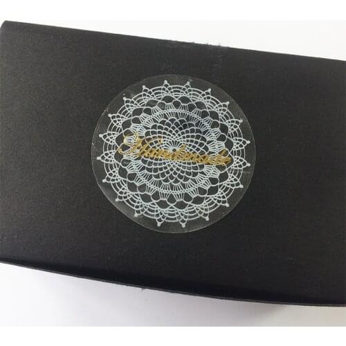 800 Pcs/lot Transparent Round White Lace Handmade Sealing Sticker Vintage DIY Scrapbooking Baking Decoration Label Stickers