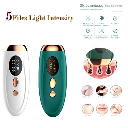 Laser Hair Removal Machine IPL Depilator Household Adult Permanent Remove Hair From The Whole Body, Bikini, Armpit and Face