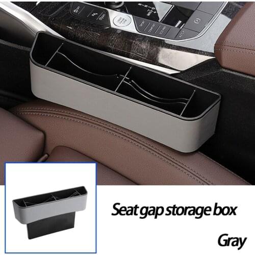 Car Seat Gap Storage Box Cup Leather Pocket Catcher Organizer Phone Bottle Cups Holder Multifunctional Car Accessories