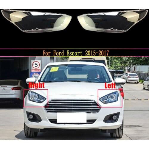 Car Headlight Lens For Ford Escort 2015 2016 2017 Car Headlamp Cover Replacement Auto Shell