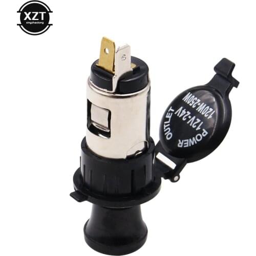 Auto Car Cigarette Lighter Socket 12V/24V Car Truck Socket Outlet Power Plug Motorcycle Boat 100% quality and Brand