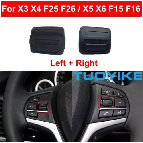 Car Multi-function Steering Wheel Left Right Control Knob Button Interior Trim Replacement For BMW X3 X4 F25 F26 X5 X6 F15 F16