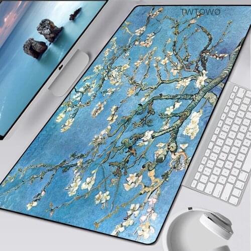 XXL Great Wave Off Mouse Pad Art Large Overlock Edge Mat Rubber Speed PC Computer Gaming Mousepad Waterproof Desk Keyboard Mat