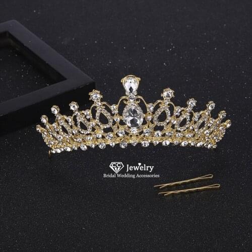 CC Crown Tiara Hairbands Wedding Hair Accessories for Women Bridesmaids Engagement Jewelry Vintage Hairwear Party Gifts YQ47