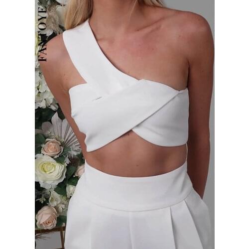 Женские укороченные топы FANTOYE China At AliExpress