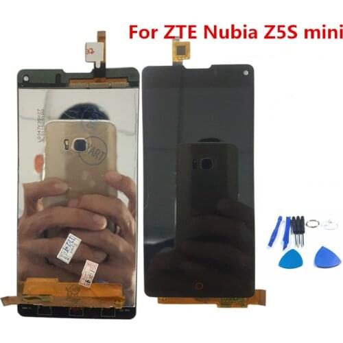 NX403A Black LCD Display Touch Screen Digitizer Assembly Without Frame Replacement Part For ZTE Nubia Z5S mini