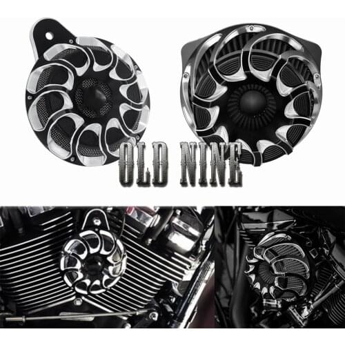 Motorcycle CNC Air Filter Cleaner Intake Filter For Harley Softail Dyna Sportster 883 1200 Touring Road King Fatboy FLHX FLTRX