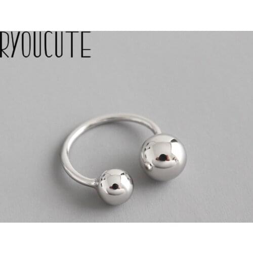 Original Design Popular Bead Ball Finger Ring Simple Rings for Women Wedding Engagement Jewelry Gifts