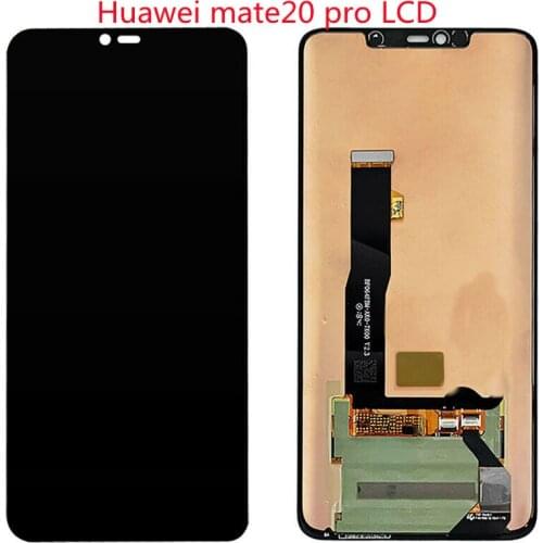 For Huawei mate20 pro lcd original super AMOLED display touch without frame no fingerprint with black dot screen assembly