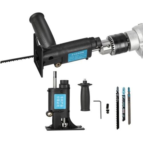 Reciprocating Saw Attachment Change Electric Drill Into Reciprocating Saw Jig Saw File for Wood Metal Cutting Tool