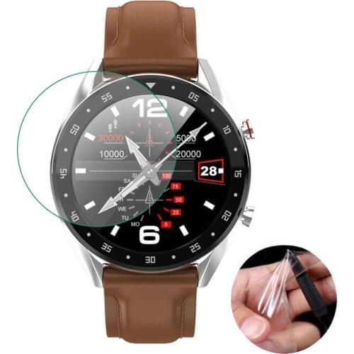 3pcs Clear Transparent Protective Film Guard For Tornstic Greentiger L7 Smart Watch Screen Protector Cover Smartwatch Protection